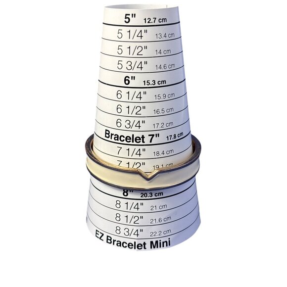 Sam Edelman Signed Bangle Bracelet Cream Enamel Goldtone 7.75 inches - Picture 6 of 6